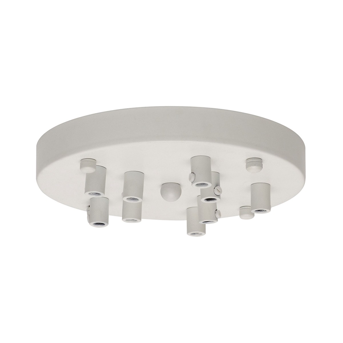 Abode Nine Cable Round Ceiling Rose in White