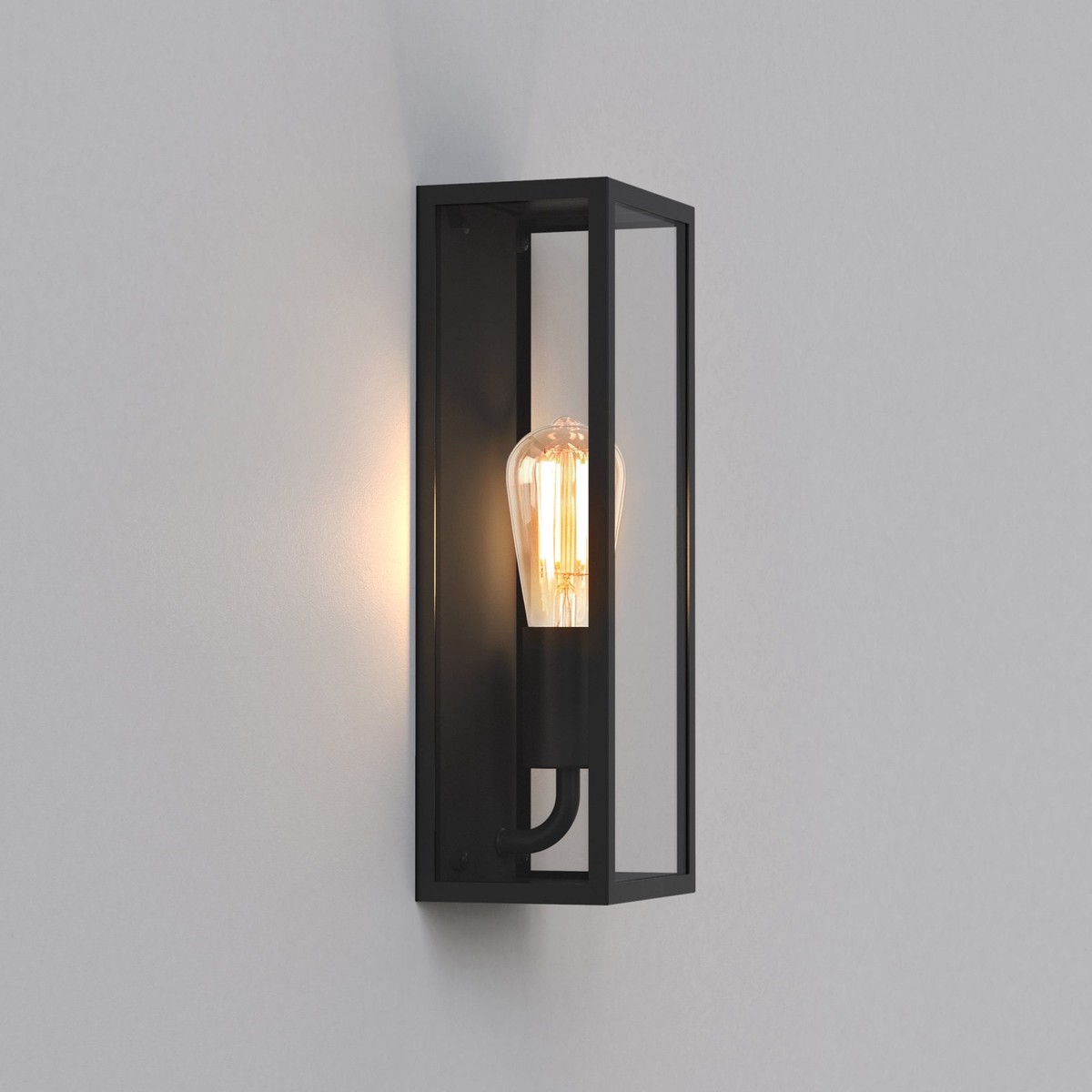 Messina 130 Black Exterior Wall Light