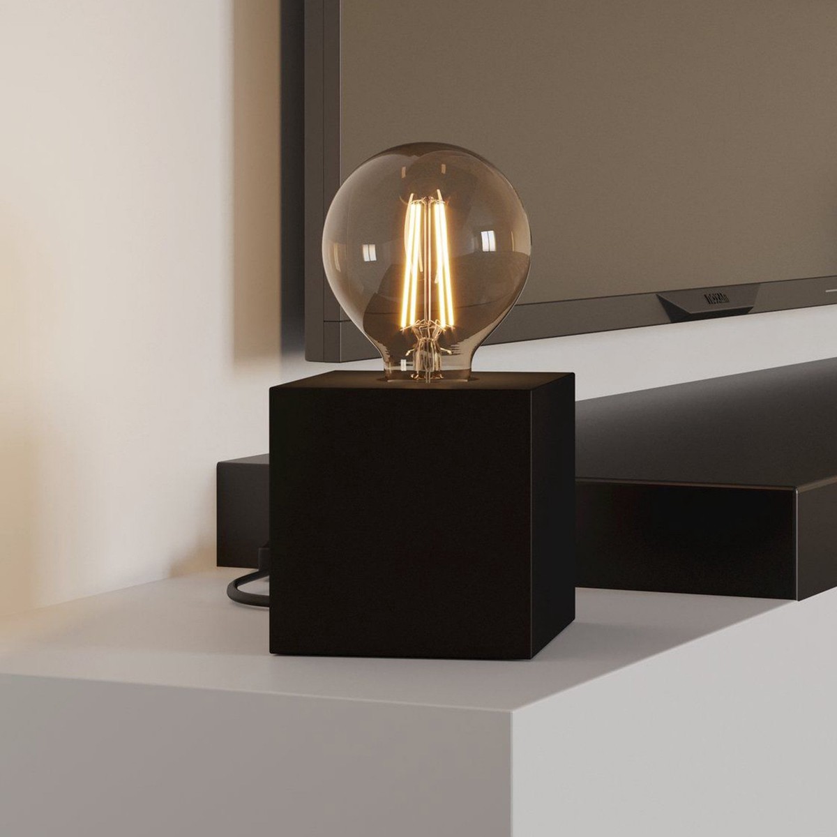 Prestwick 2 Table Lamp in a Dark Bronze Finish