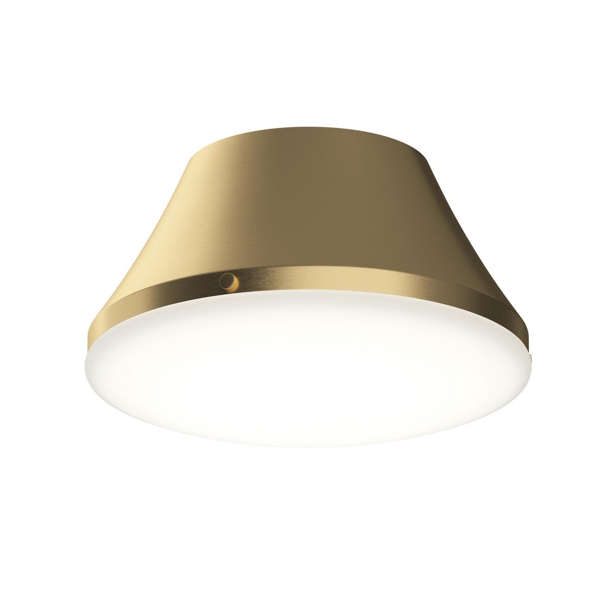 Avra Two Light Flush Mount Brushed Gold