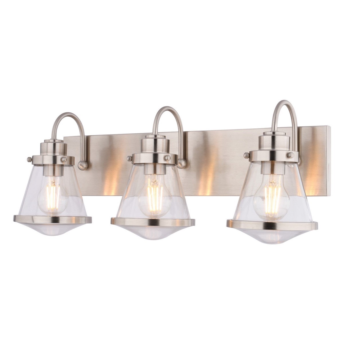 Covington Three Light Vanity Satin Nickel
