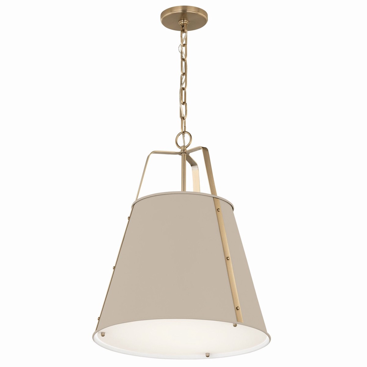 Etcher Two Light Pendant Greige