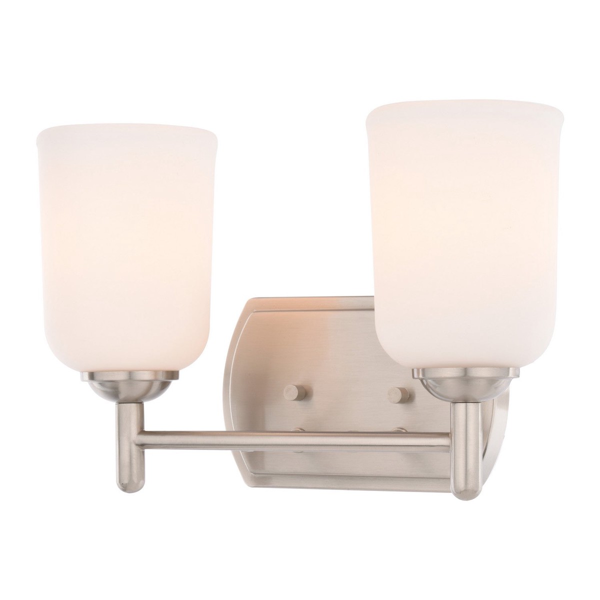 Laurelhurst Two Light Vanity Satin Nickel