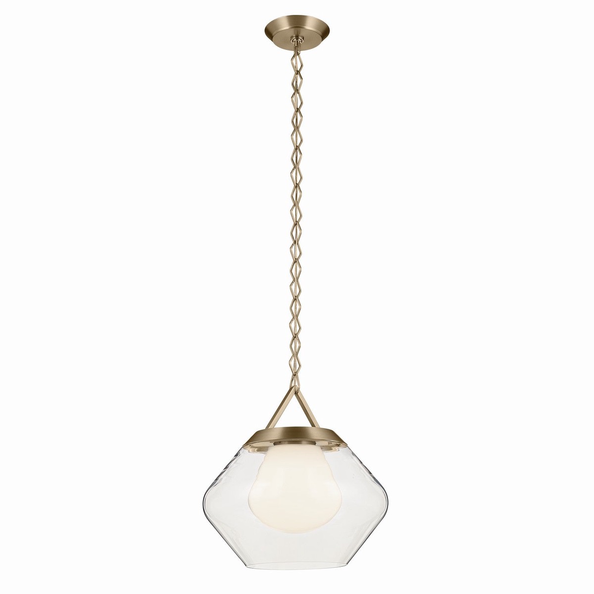 Nella One Light Pendant Champagne Bronze