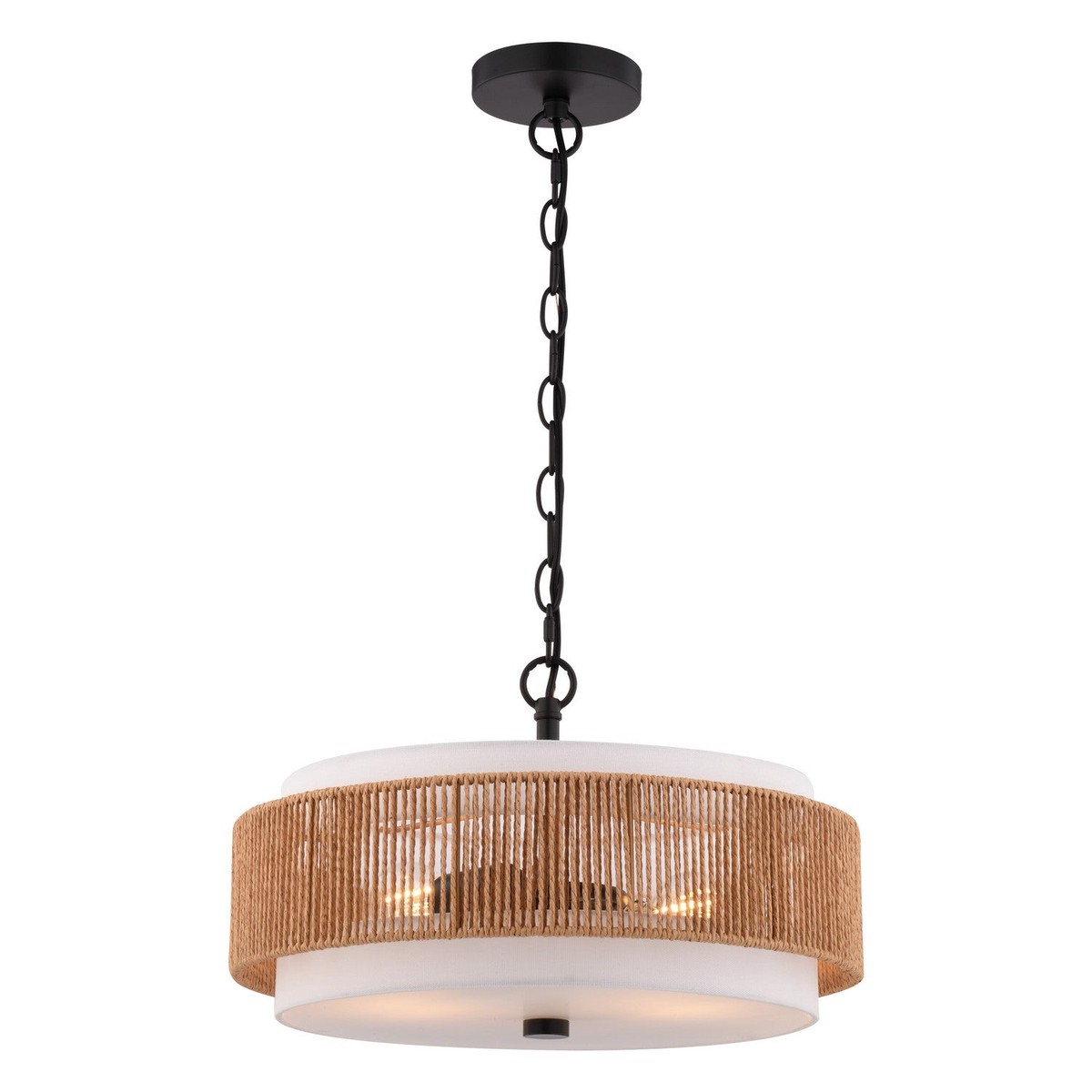 Abbotsford Two Light Pendant Matte Black