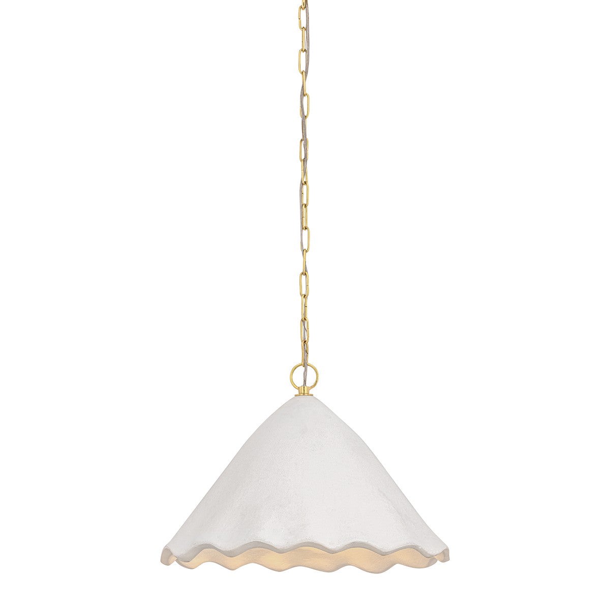 Lulu One Light Pendant Aged Brass