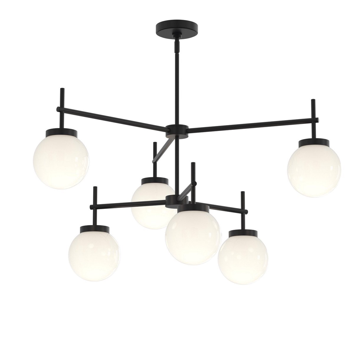 New Arrival Rigsby Six Light Chandelier Matte Black
