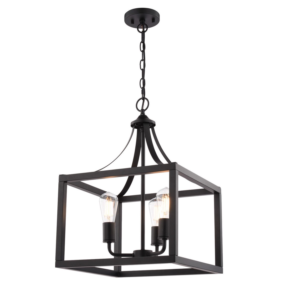 Pratt Three Light Pendant Matte Black