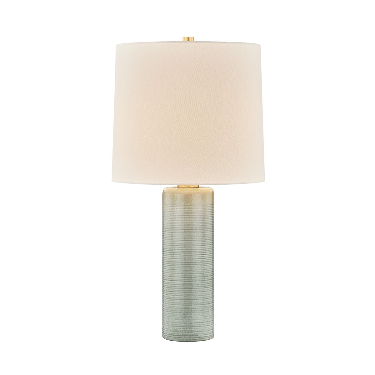 Tuva One Light Table Lamp Aged Brass
