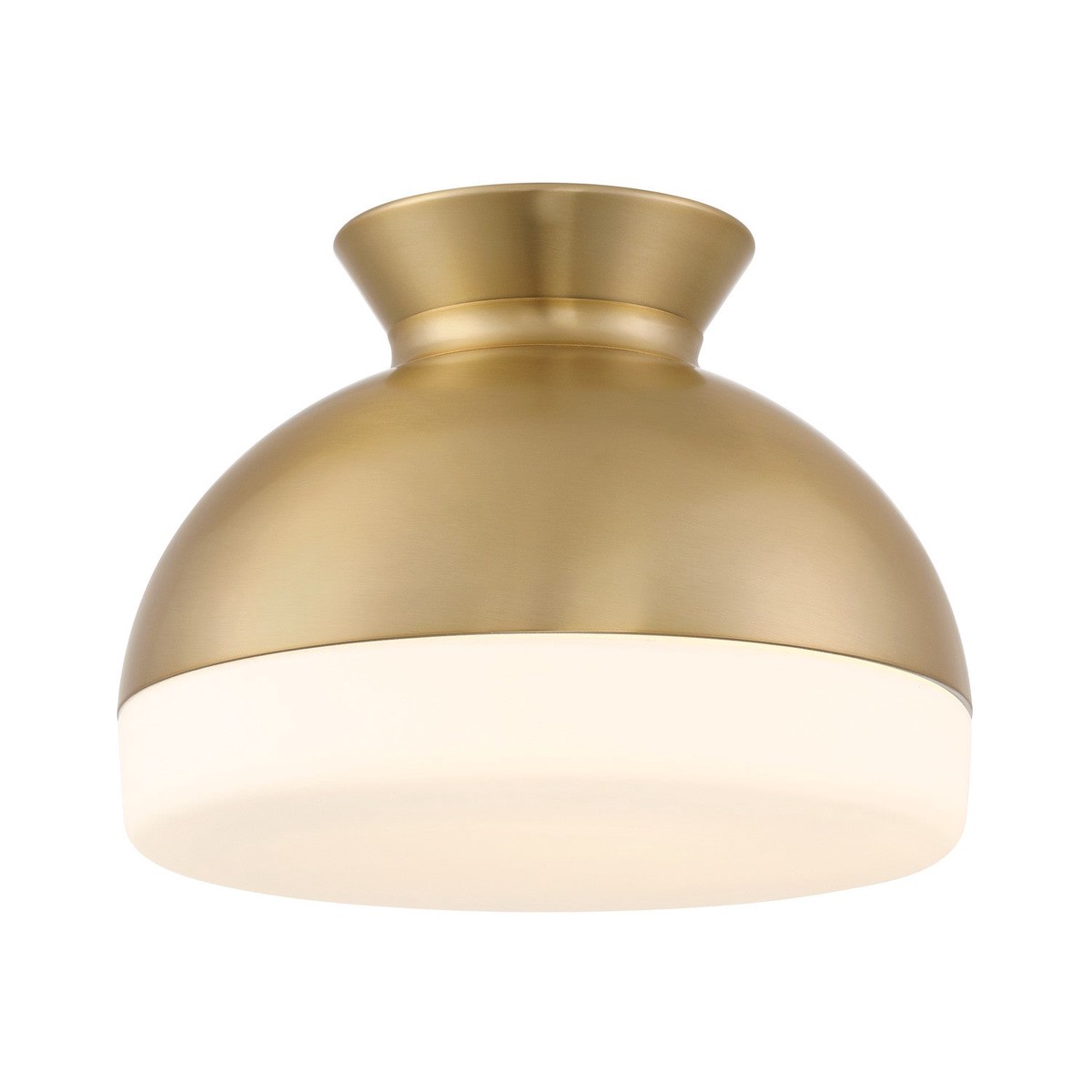 Gidget Two Light Flush Mount Vibrant Gold