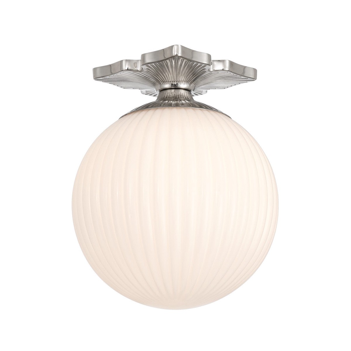 Hot Sale Orly One Light Semi Flush Mount Polished Nickel