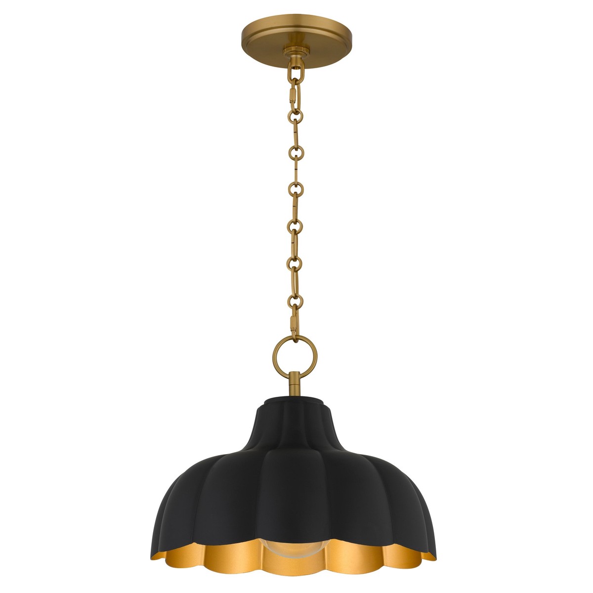 Leanne One Light Pendant Matte Black