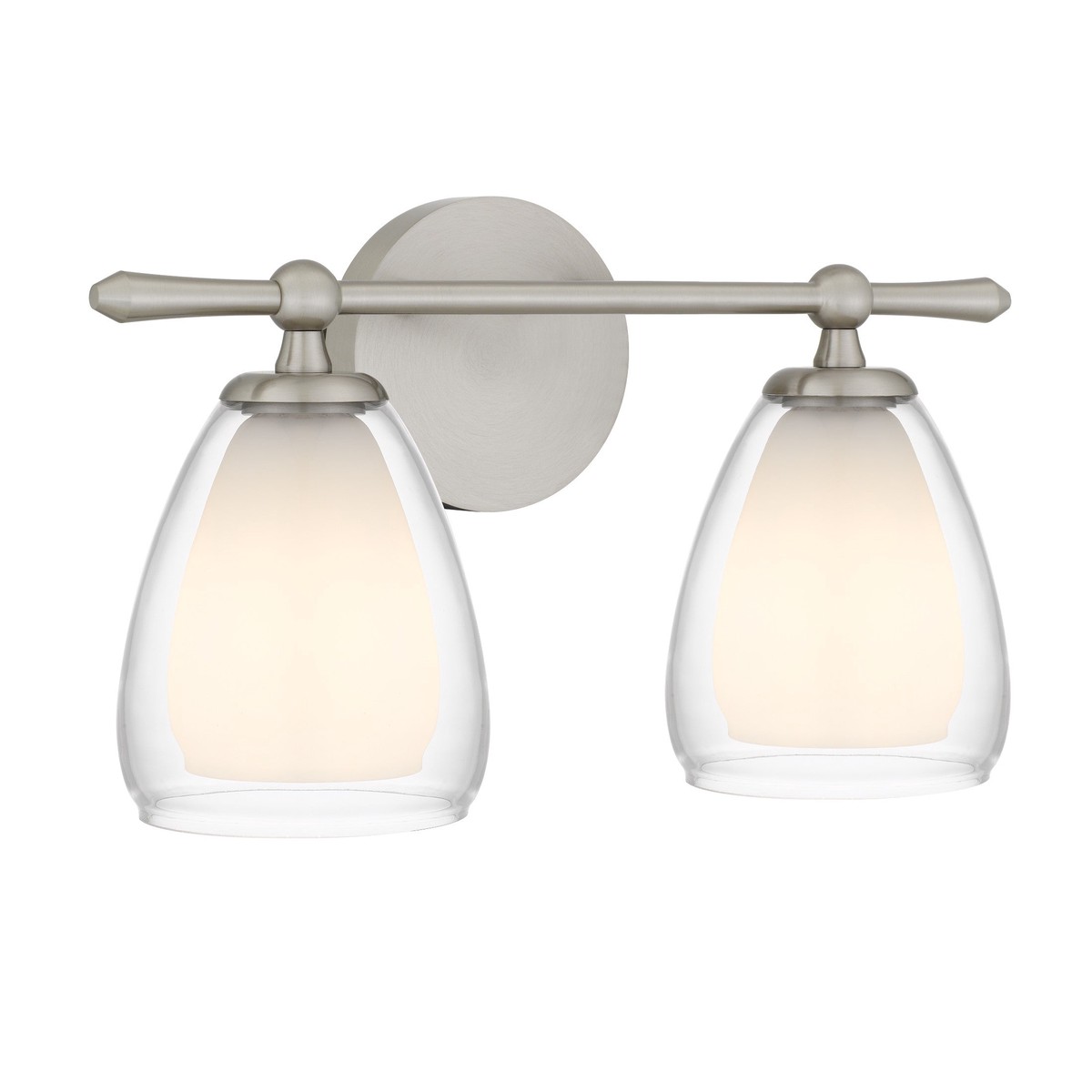 Vivienne Two Light Vanity Brushed Nickel