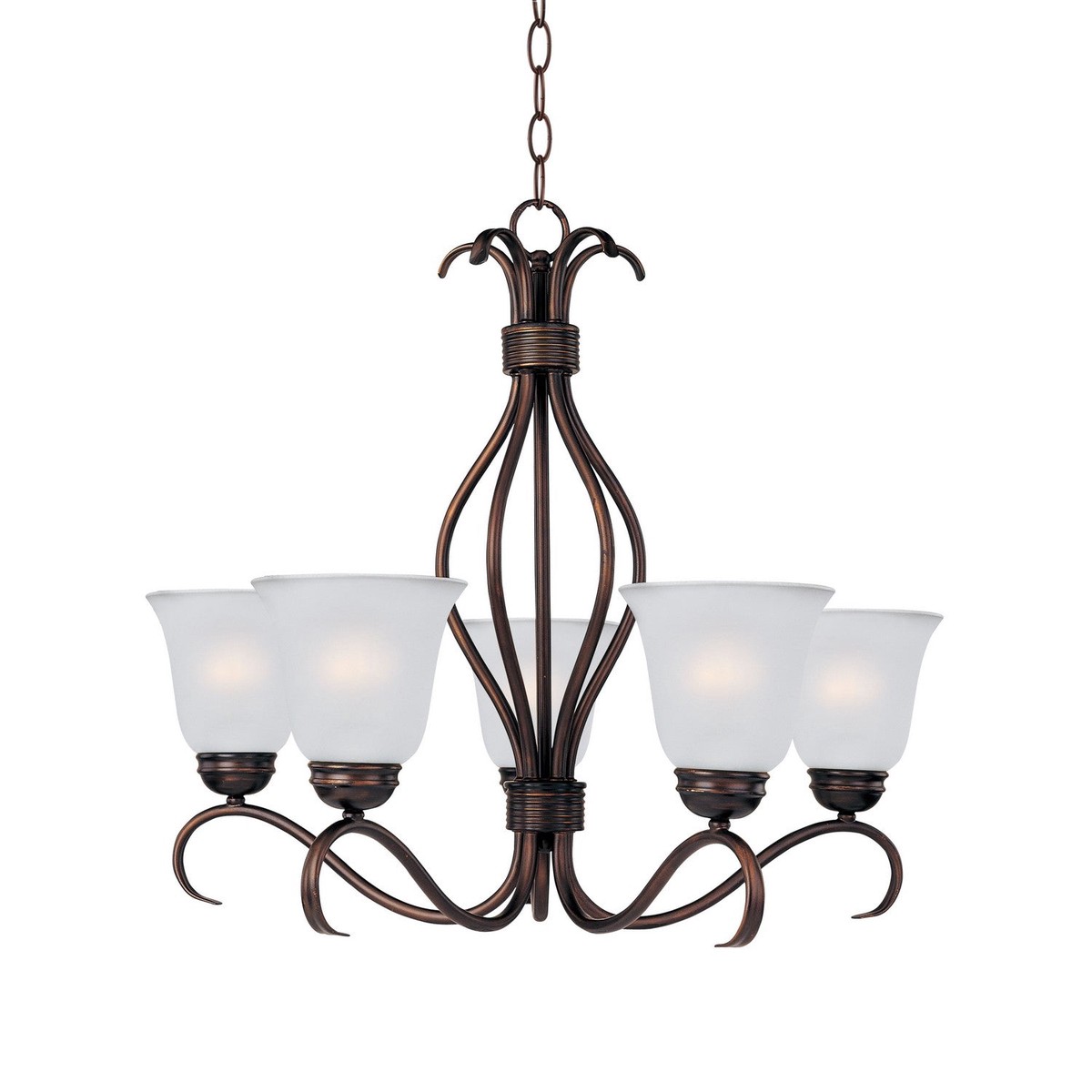 Basix Five Light Chandelier Oil Rubbed Bronze