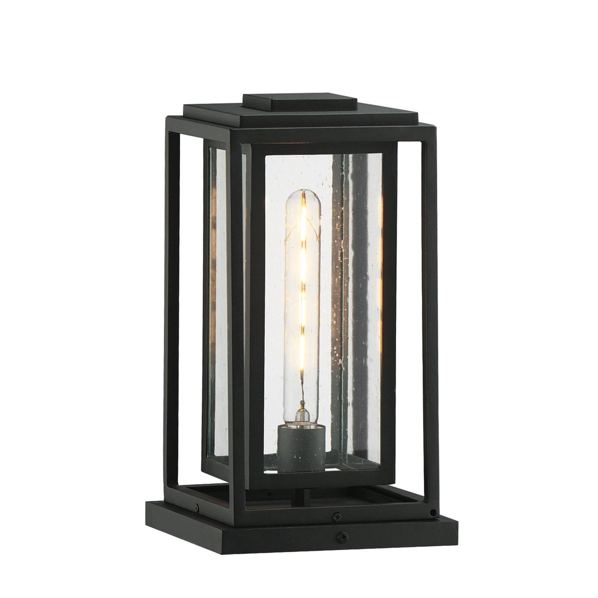 Cabana One Light Deck Lantern Black