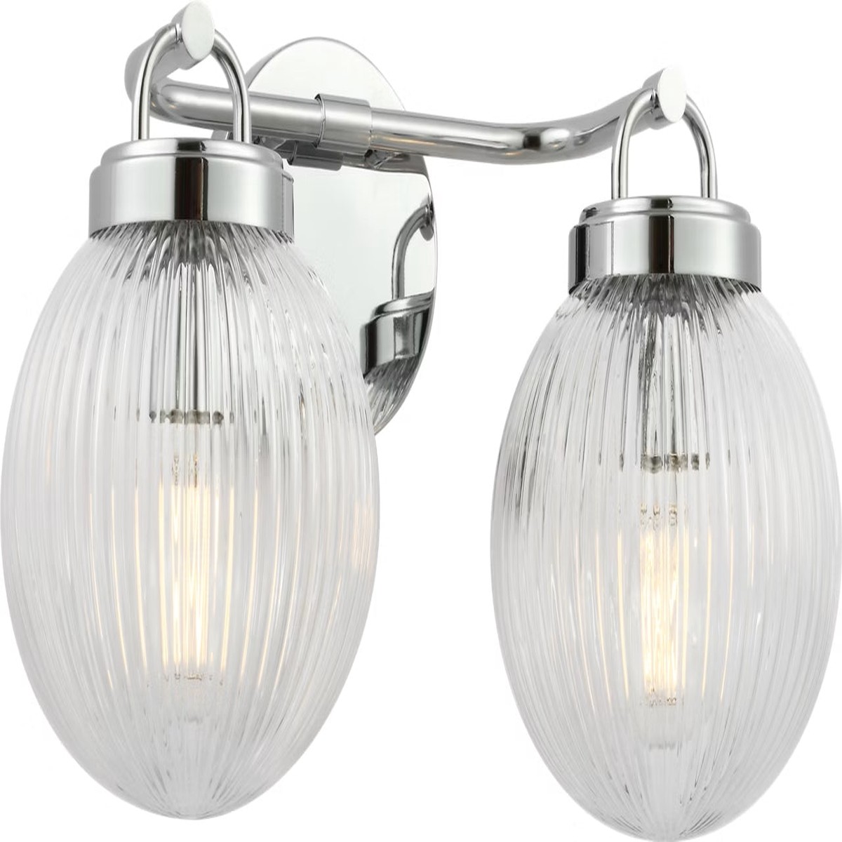 Preston Two Light Vanity Chrome