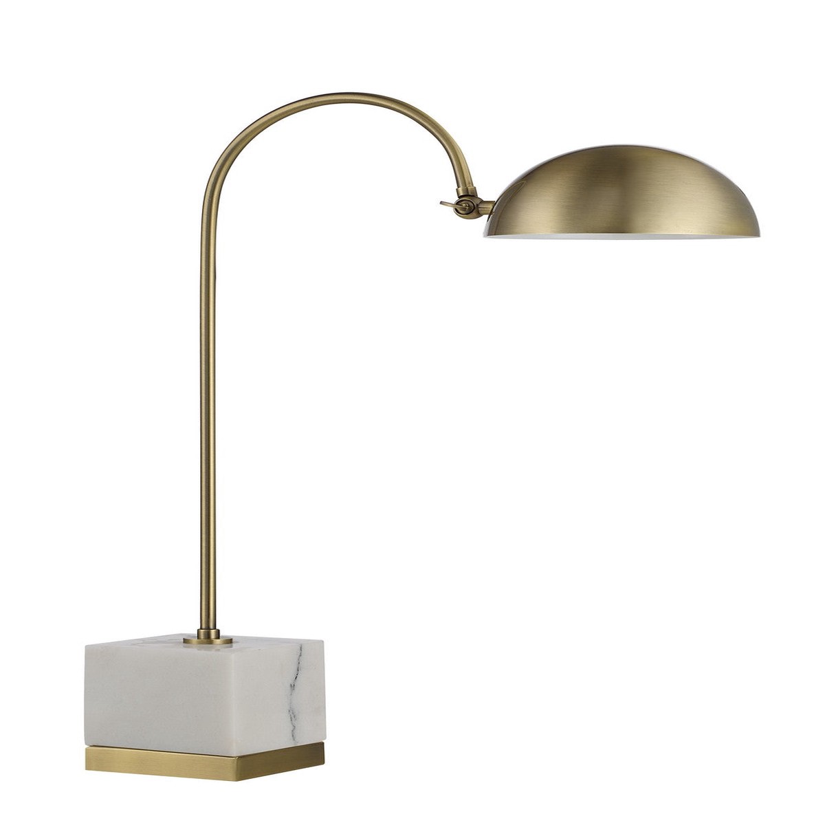 Volos LED Table Lamp Antique Brushed Brass