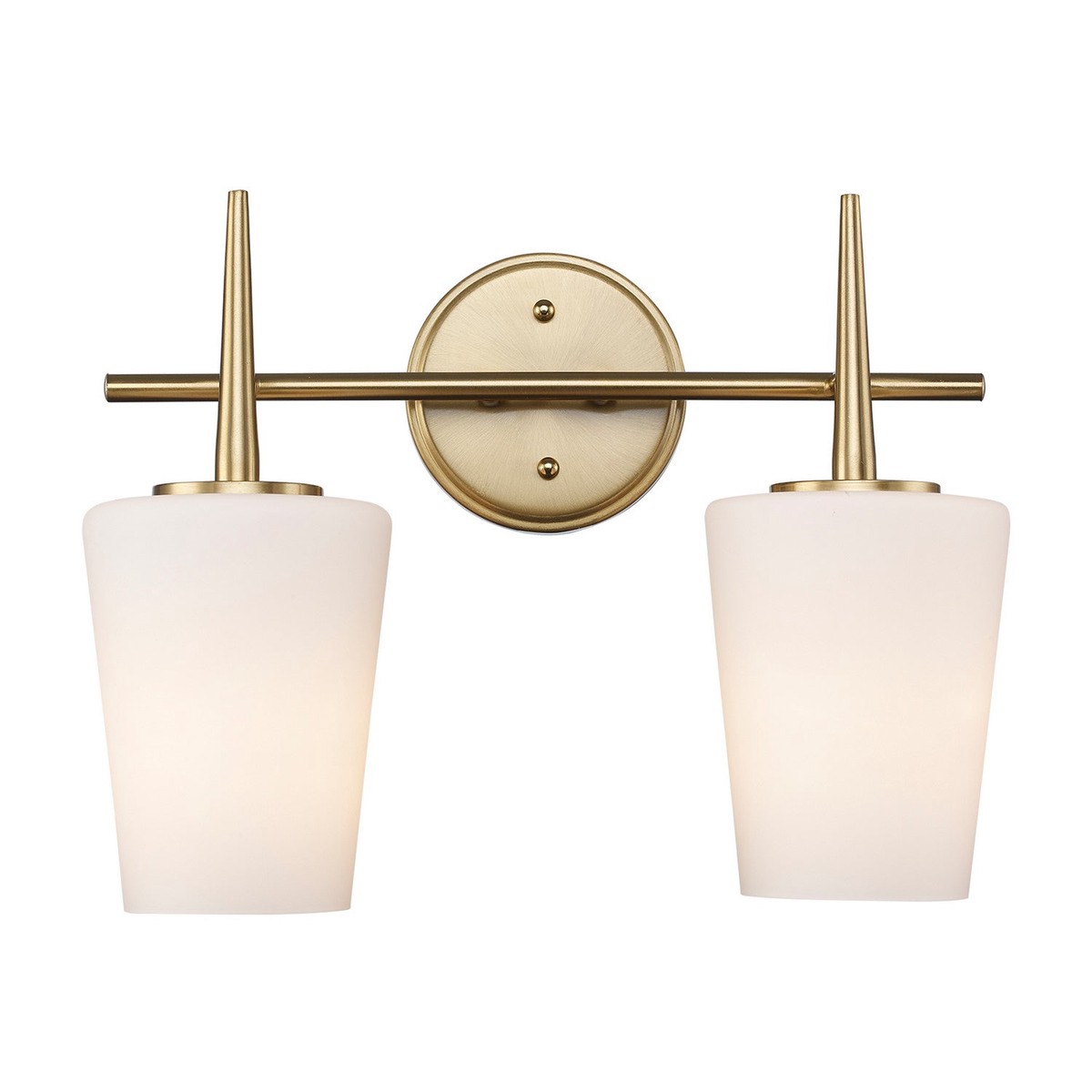 Two Light Wall Sconce Antique Gold