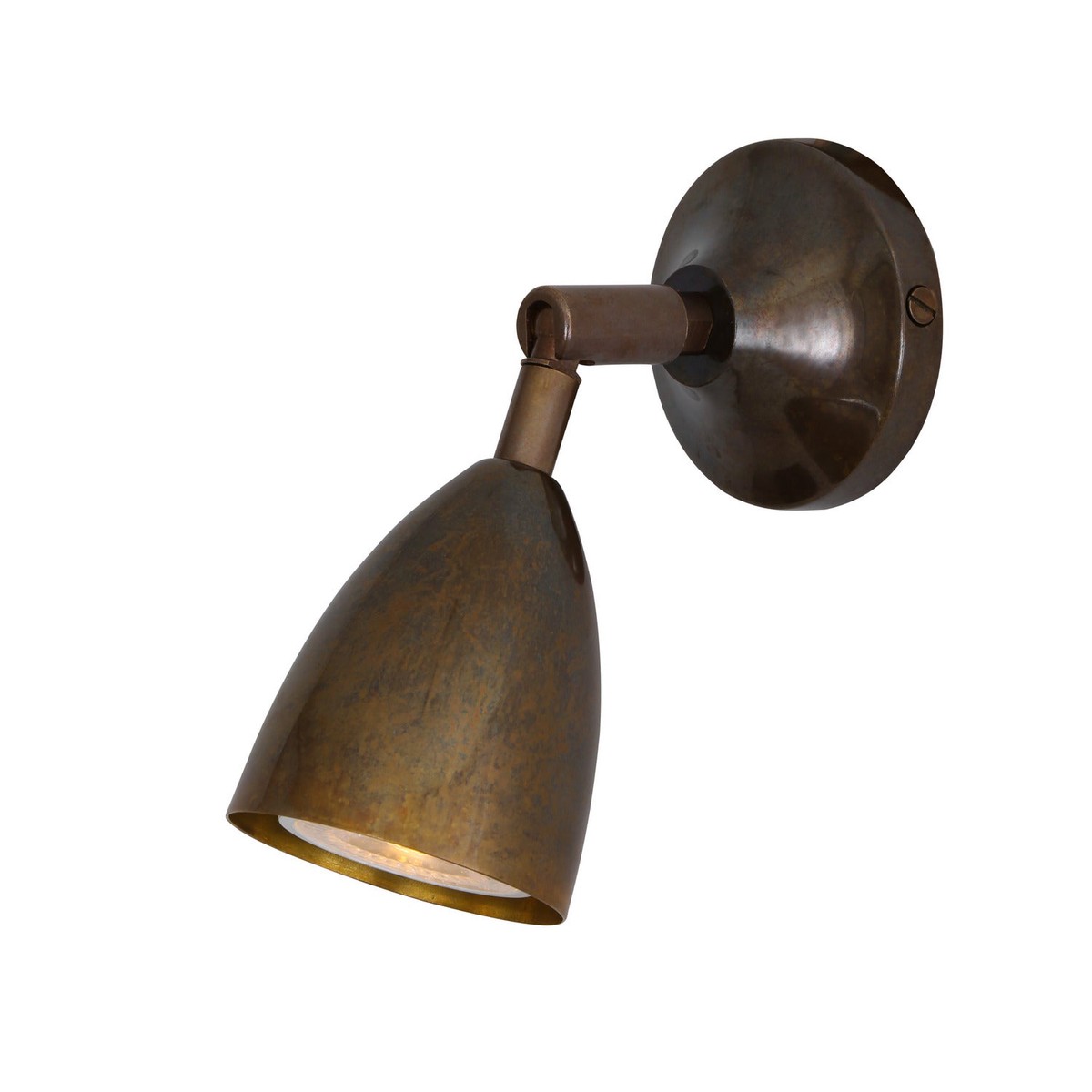 Lainio One Light Wall Sconce Antique Brass