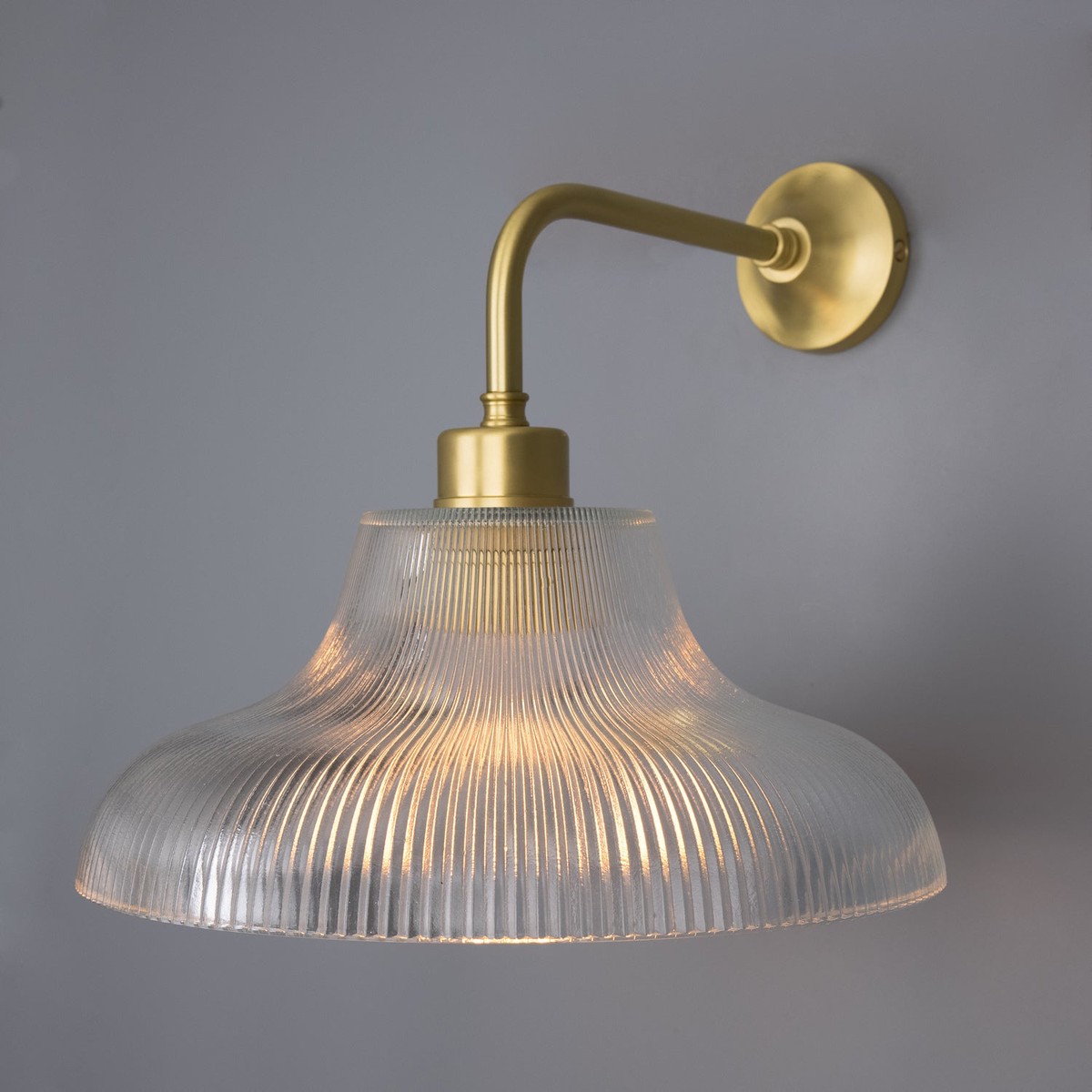 Mono One Light Wall Sconce Satin Brass
