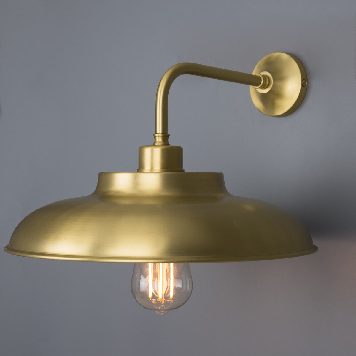 Telal One Light Wall Sconce Satin Brass
