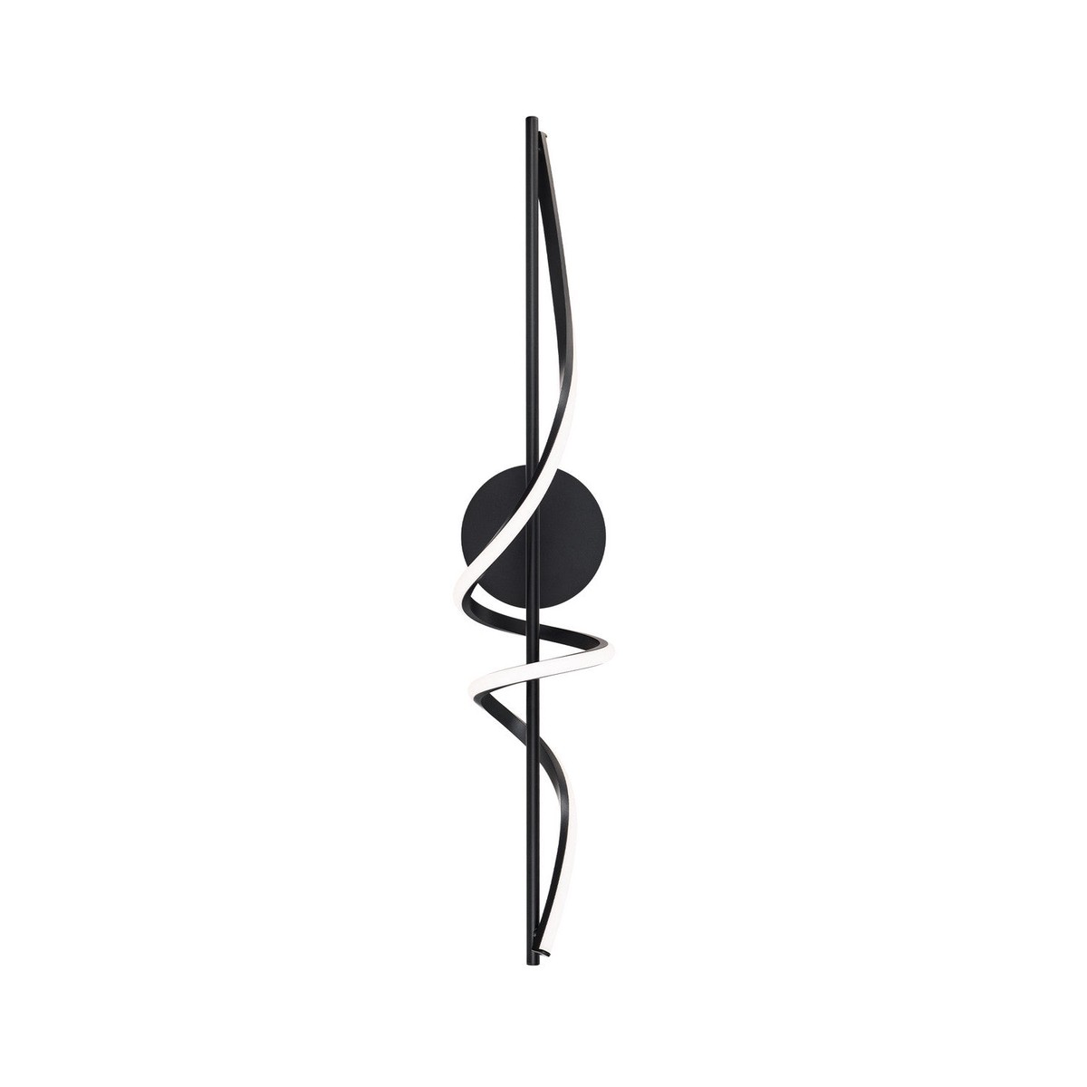 Corkscrew LED Wall Sconce Black