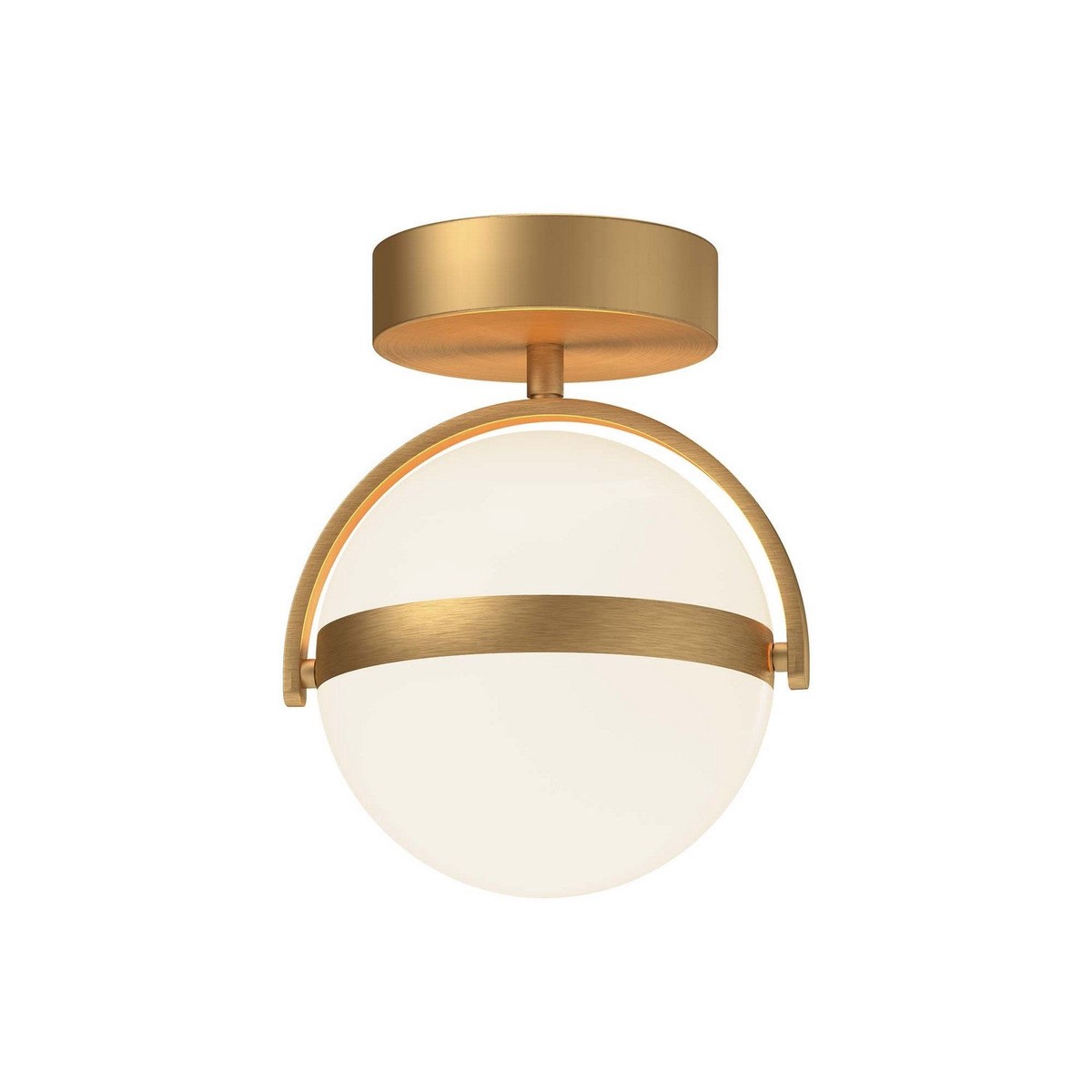 Globo LED Flush Mount Brushed Gold