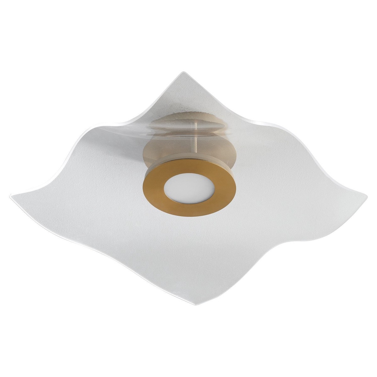 Medusa LED Ceiling Mount Aged Brass