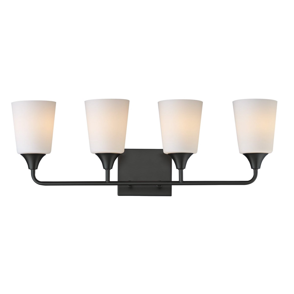 New Arrival Hudson Four Light Bath Vanity Black