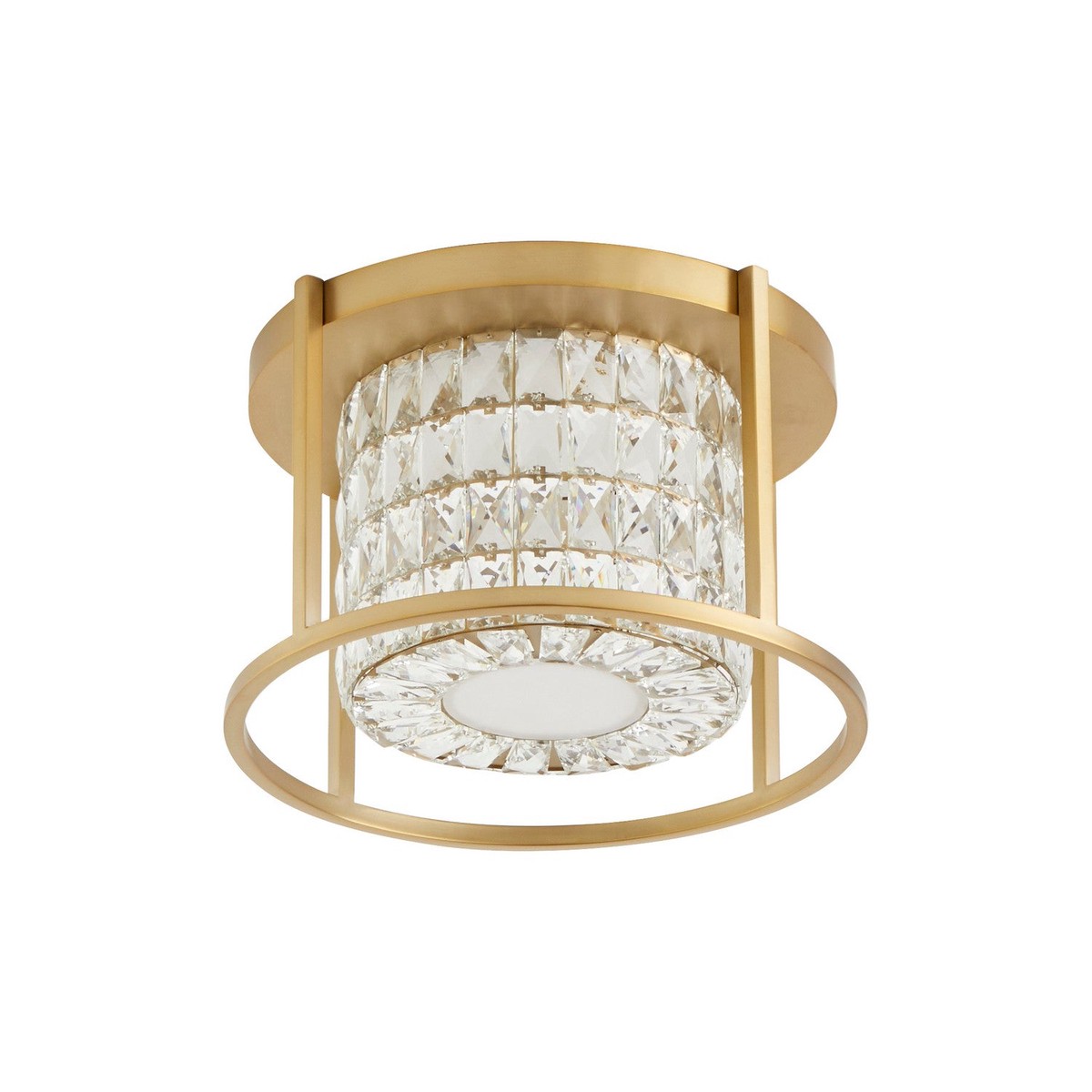 lan LED Ceiling Mount Aged Brass