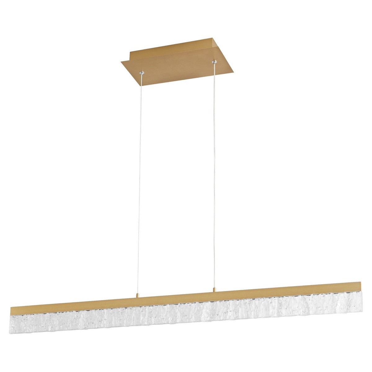 Landon LED Linear Pendant Aged Brass