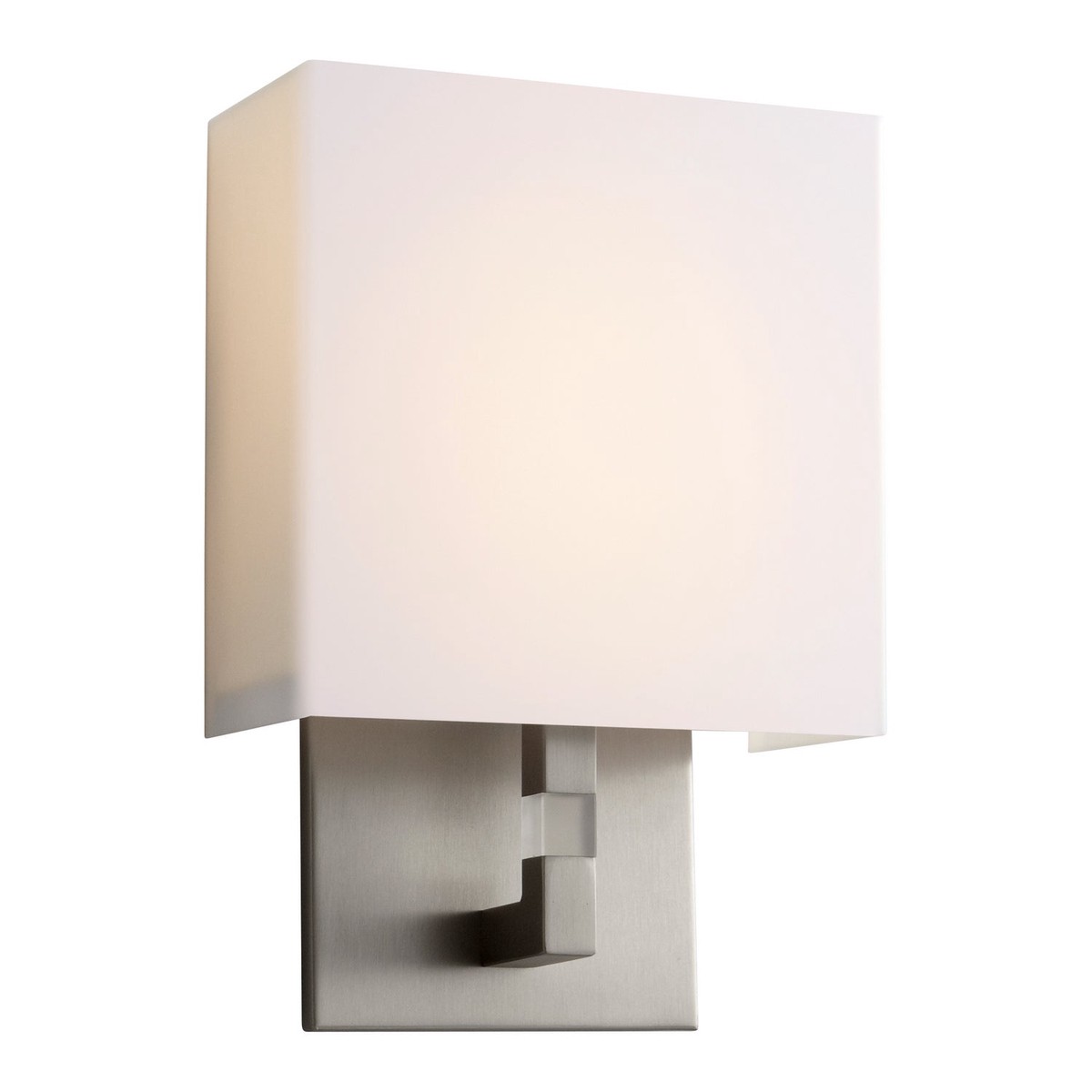 CHAMELEON LED Wall Sconce Satin Nickel|Matte White Acrylic