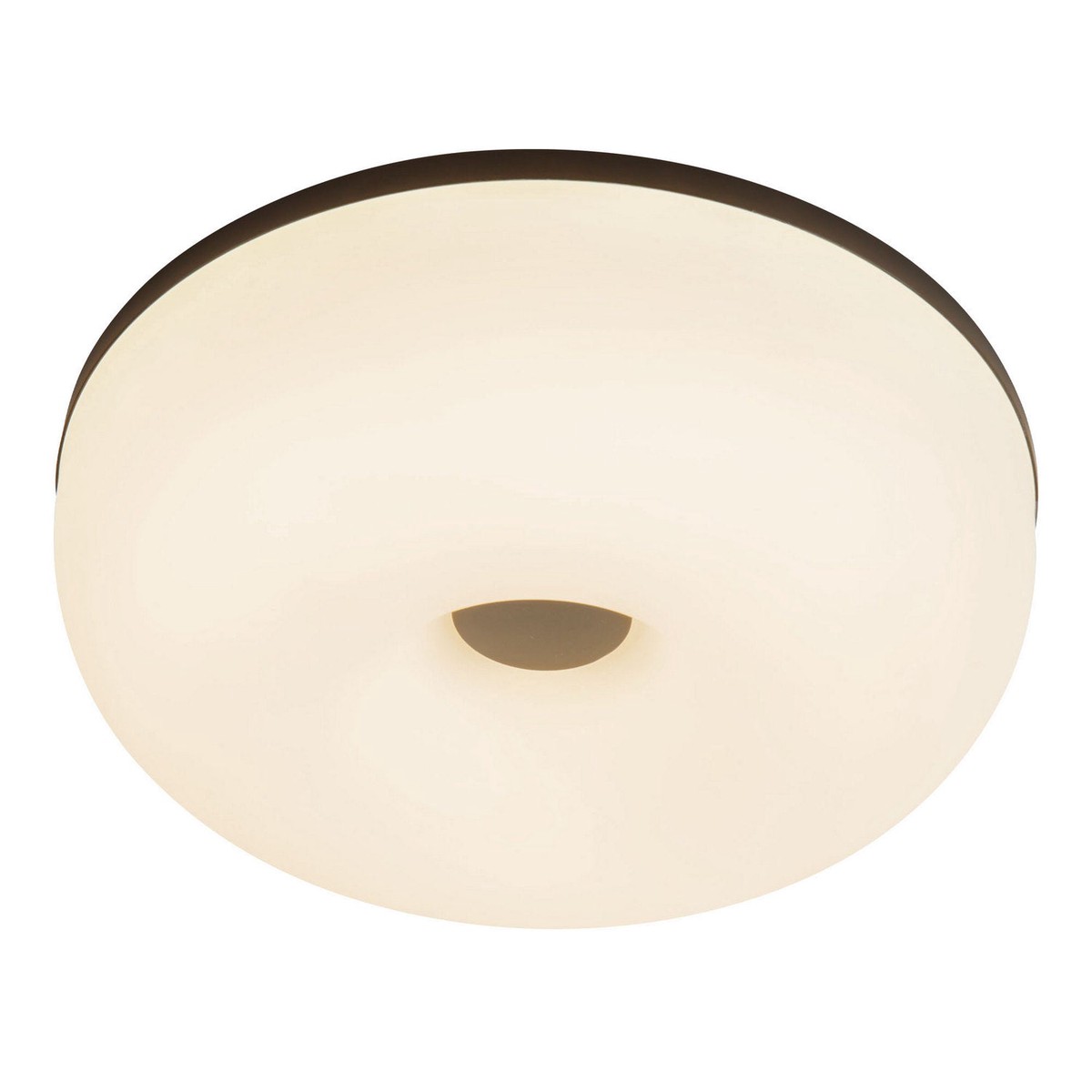 Jada LED Flush Mount Black/Opal Glass