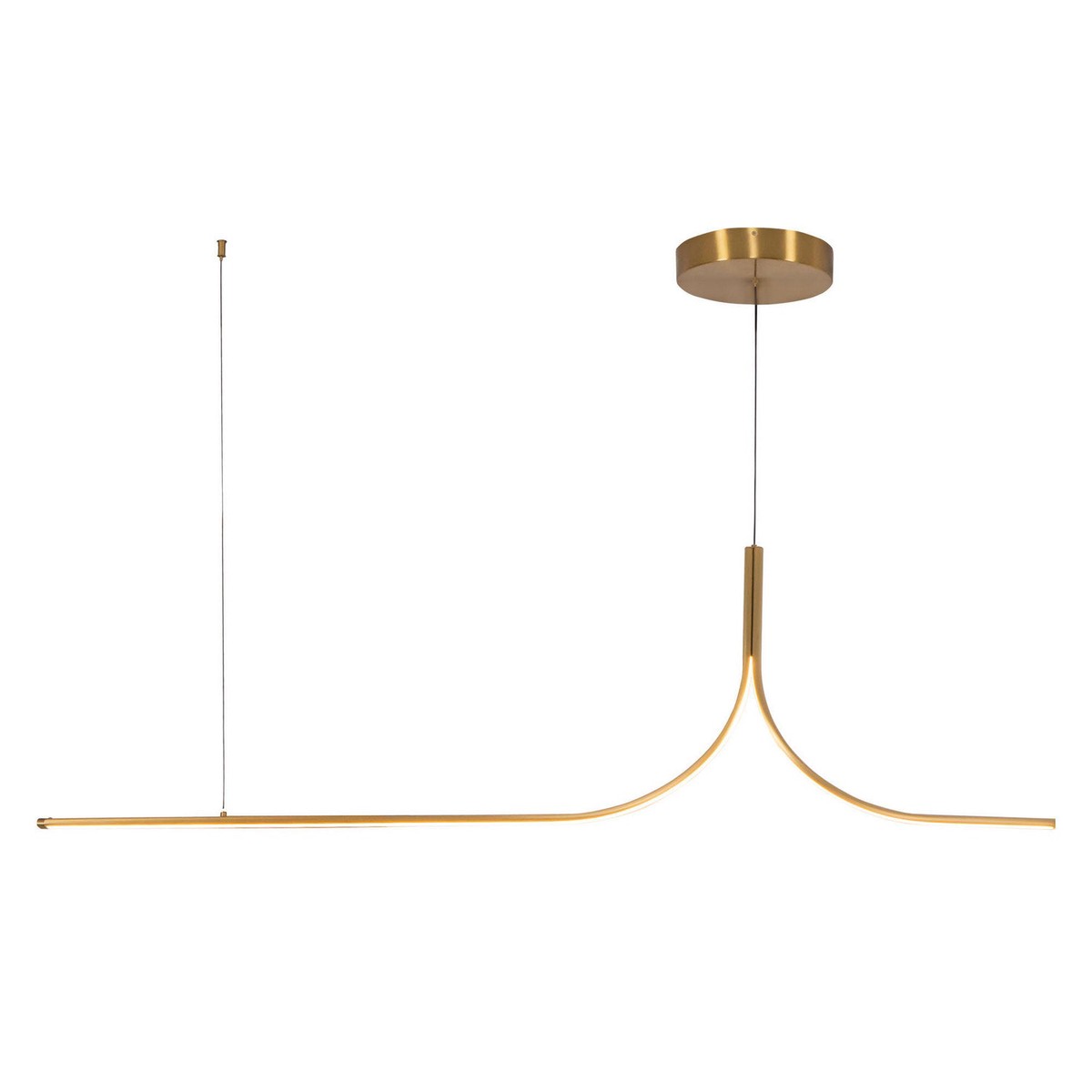 Thread LED Linear Pendant Brushed Gold