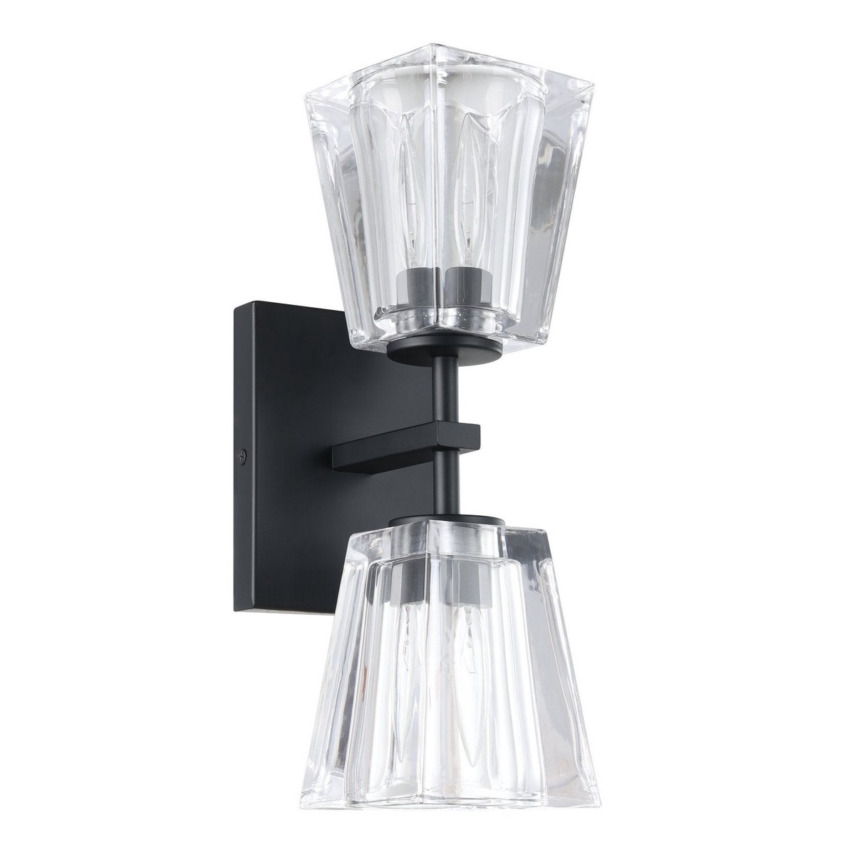 Hot Sale Valentin Two Light Vanity Matte Black