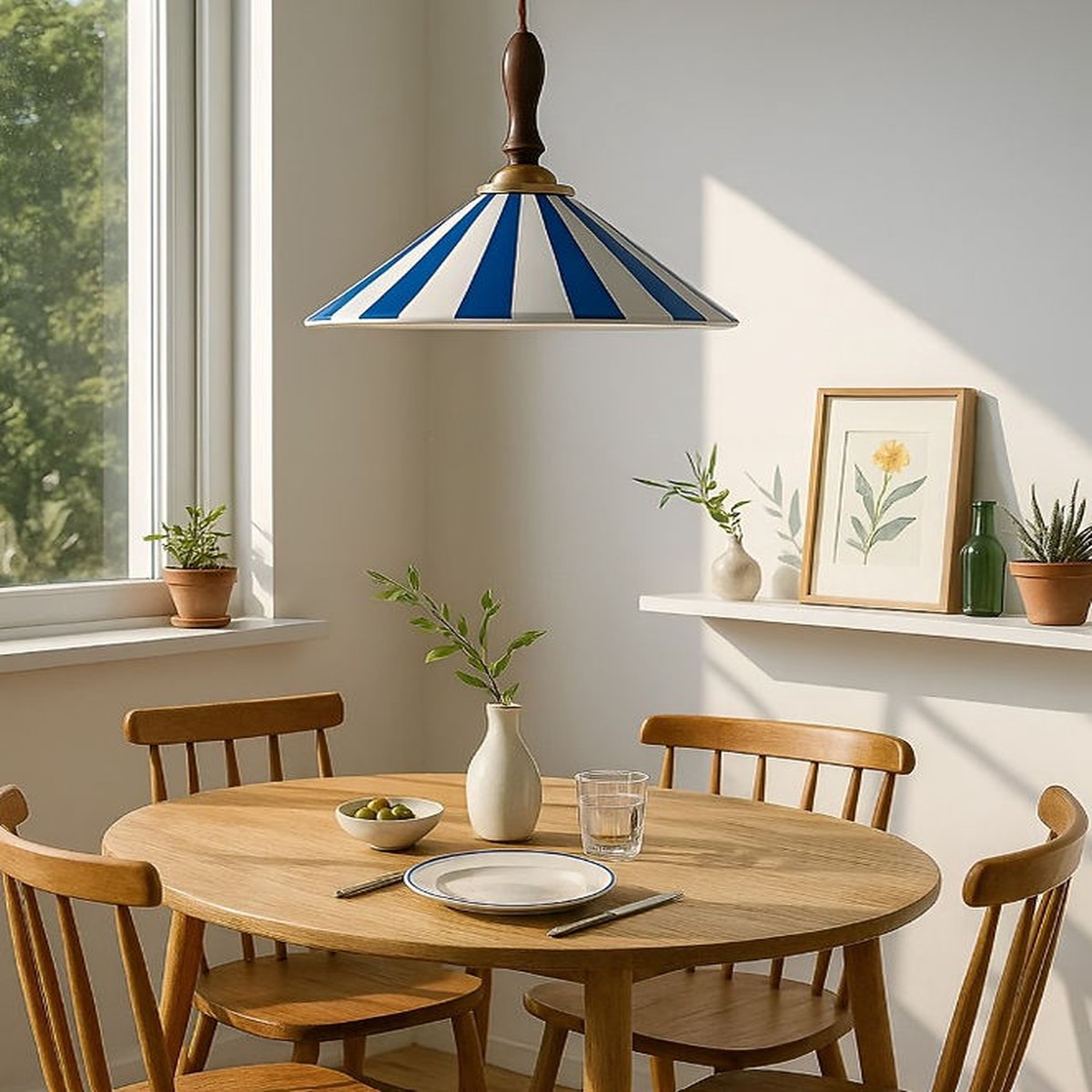 Japandi Verde LED Pendant
