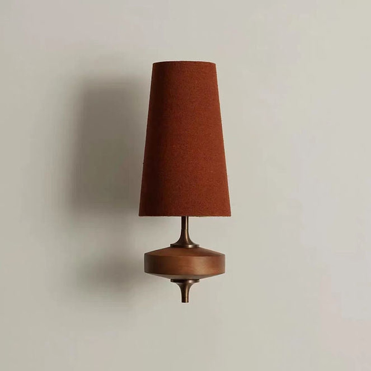 LED Cloth Wood Wall Light