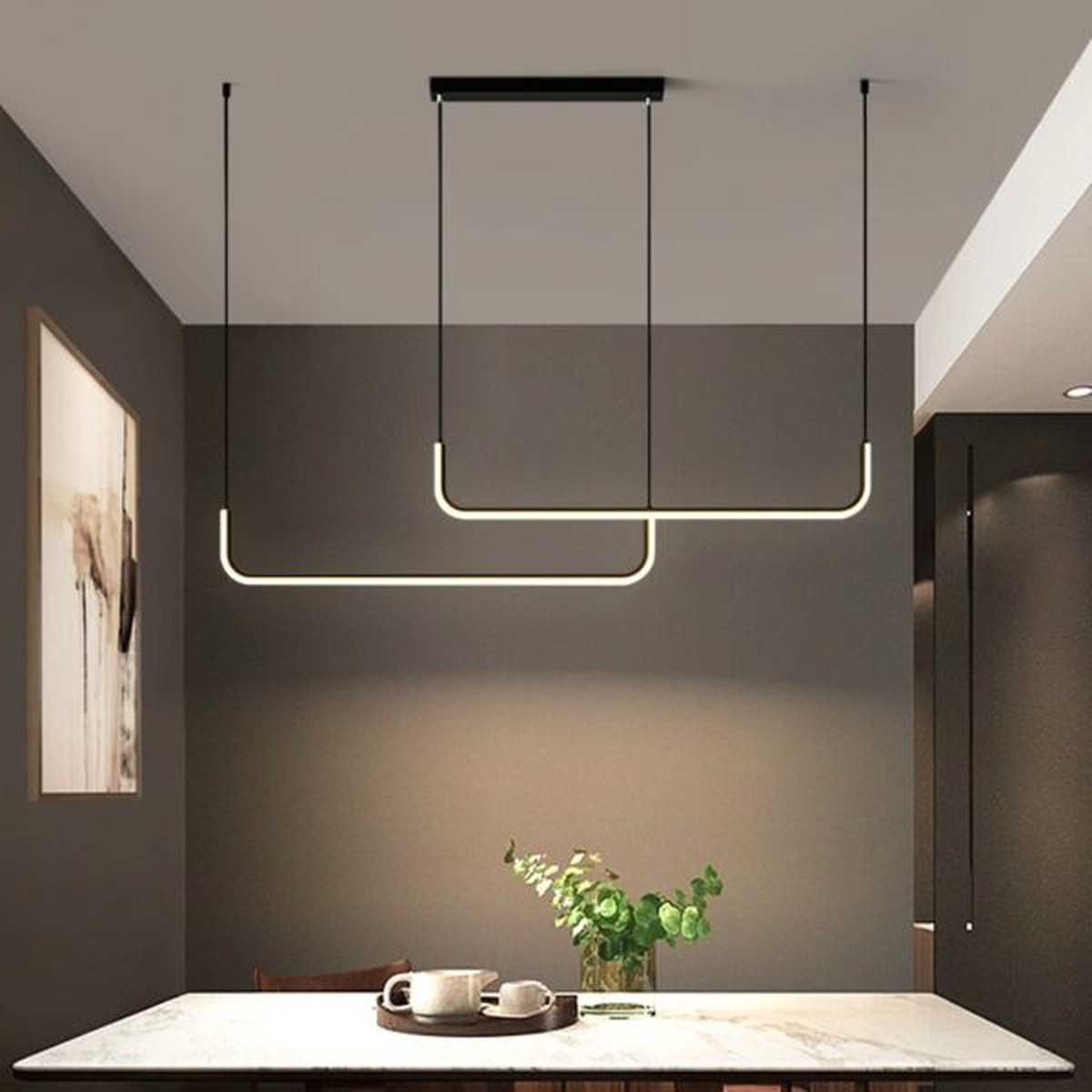 Reondata Slim Linear Pendant Lamp