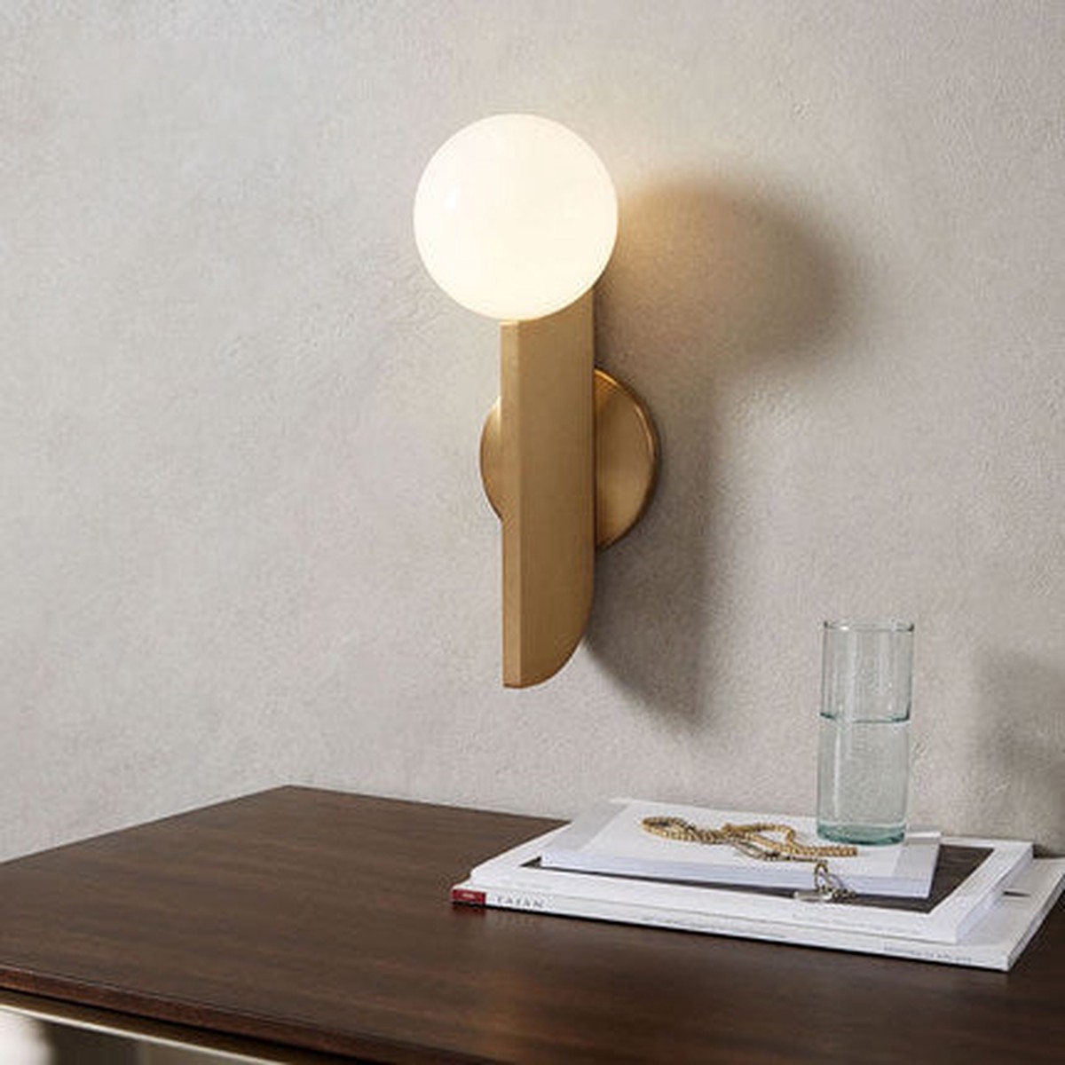 Davide Frosted Glass Wall Light