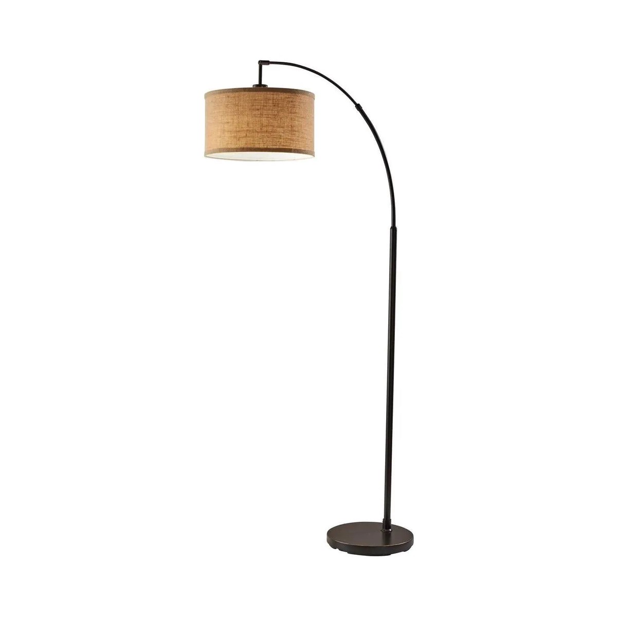 Burlap Arc Lamp