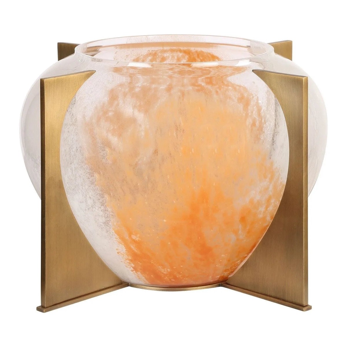 Amber Swirl Vase