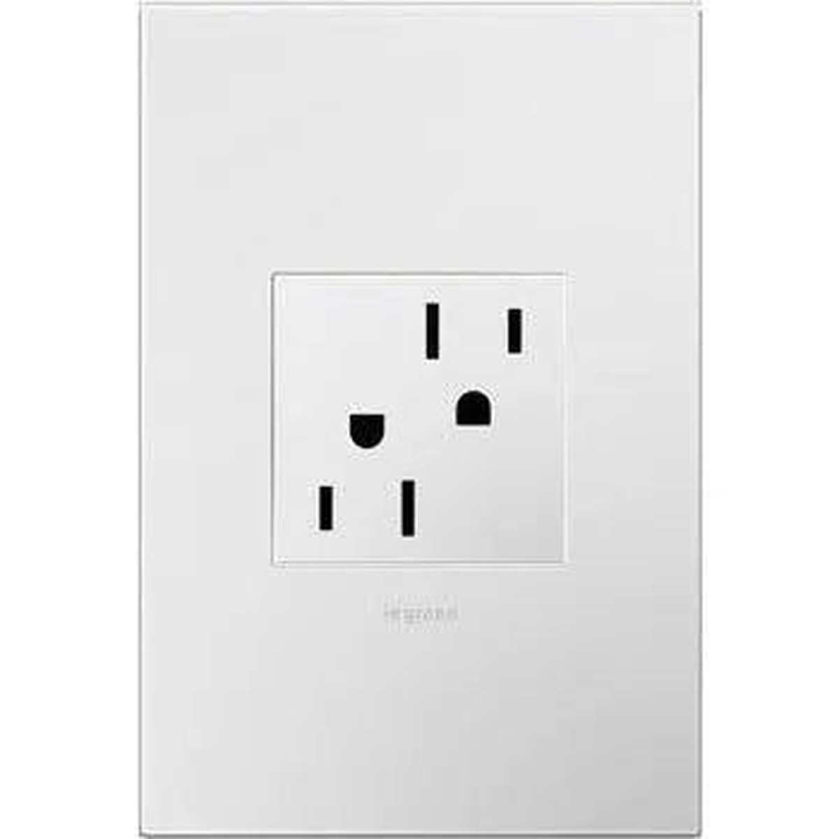 adorne 15A Dual Tamper-Resistant Outlet with Wall Plate