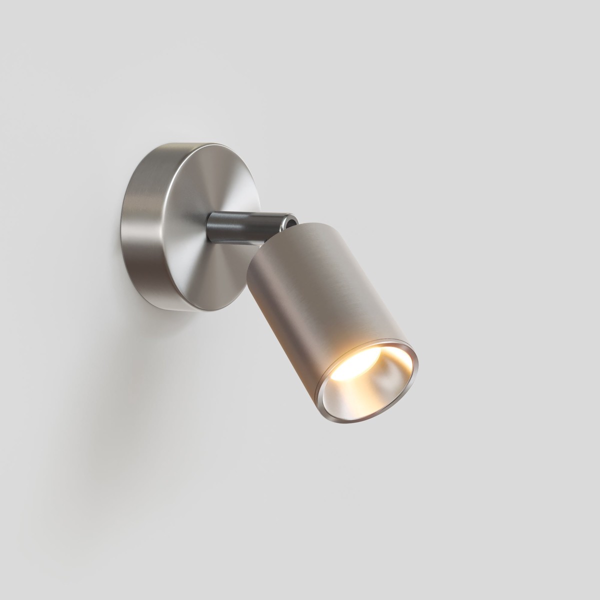 Adjustable GU10 Bispot Spotlight for wall or ceiling - Satin titanium