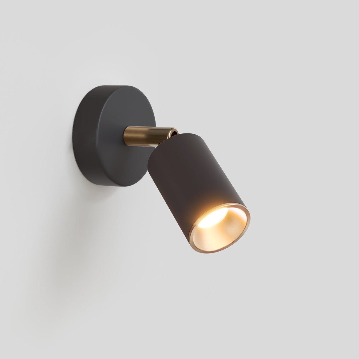 Adjustable GU10 Spotlight for wall or ceiling Bispot - Black / Satin Bronze