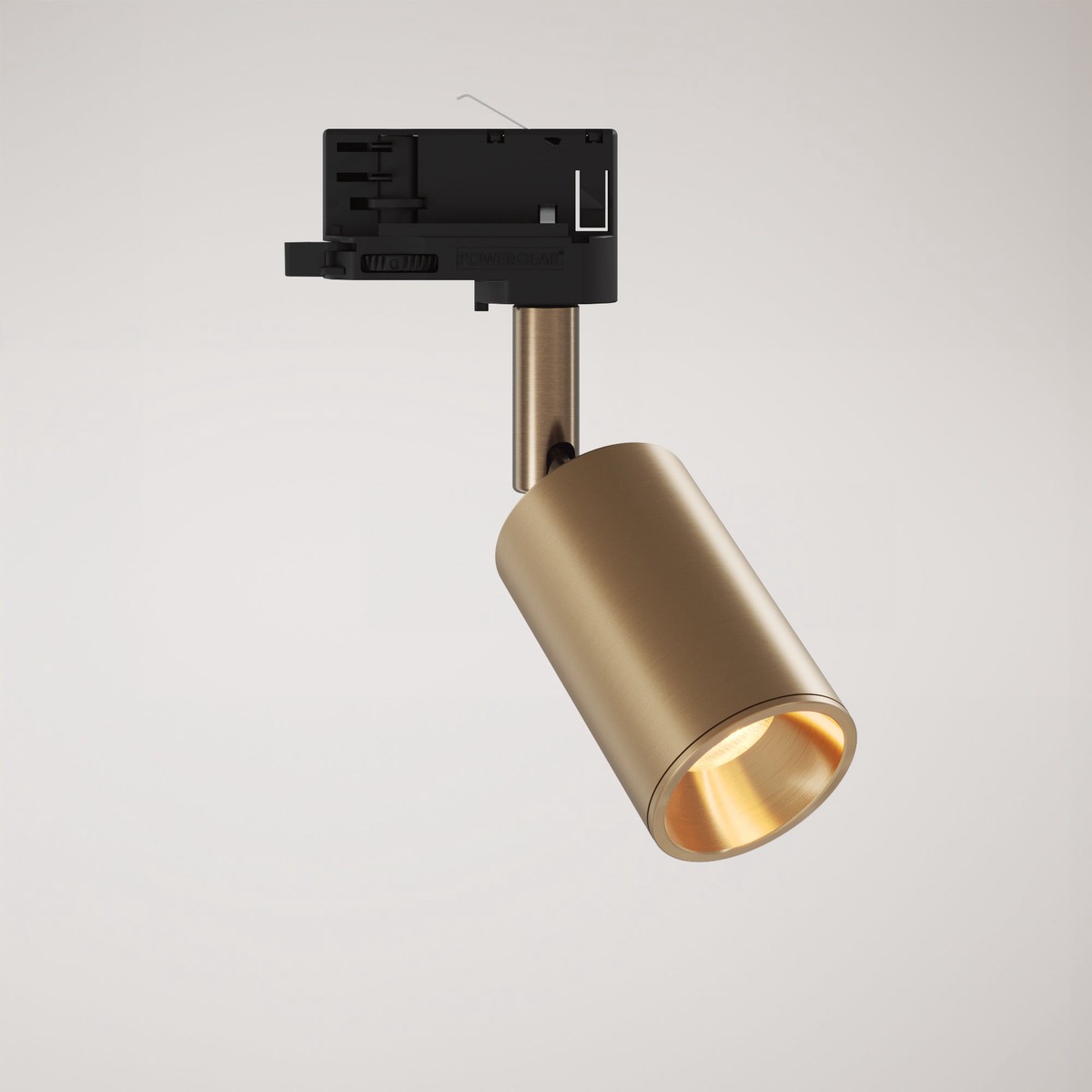Adjustable Bispot Spotlight for track system - Satin Bronze