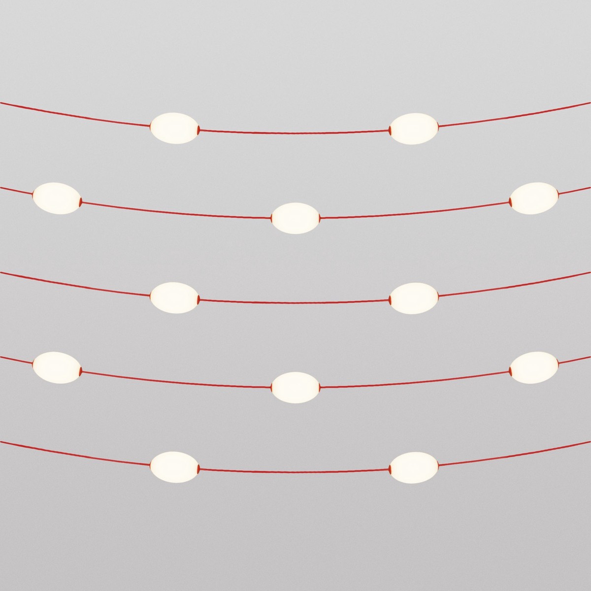 Hot Sale 12-light outdoor string light IP67 Starfish Red - Marina12
