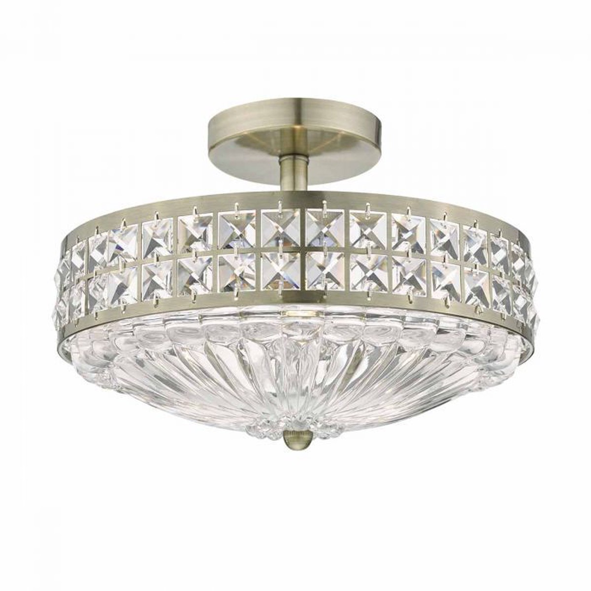 Dar Olona 3-Light Semi Flush Mount
