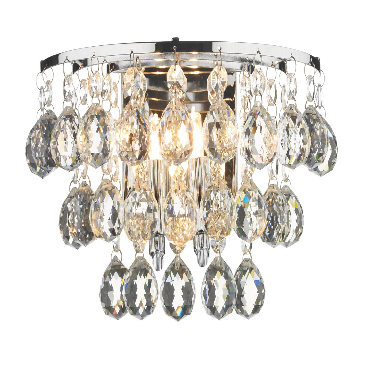 Pluto Dazzling Crystal Drop Wall Light