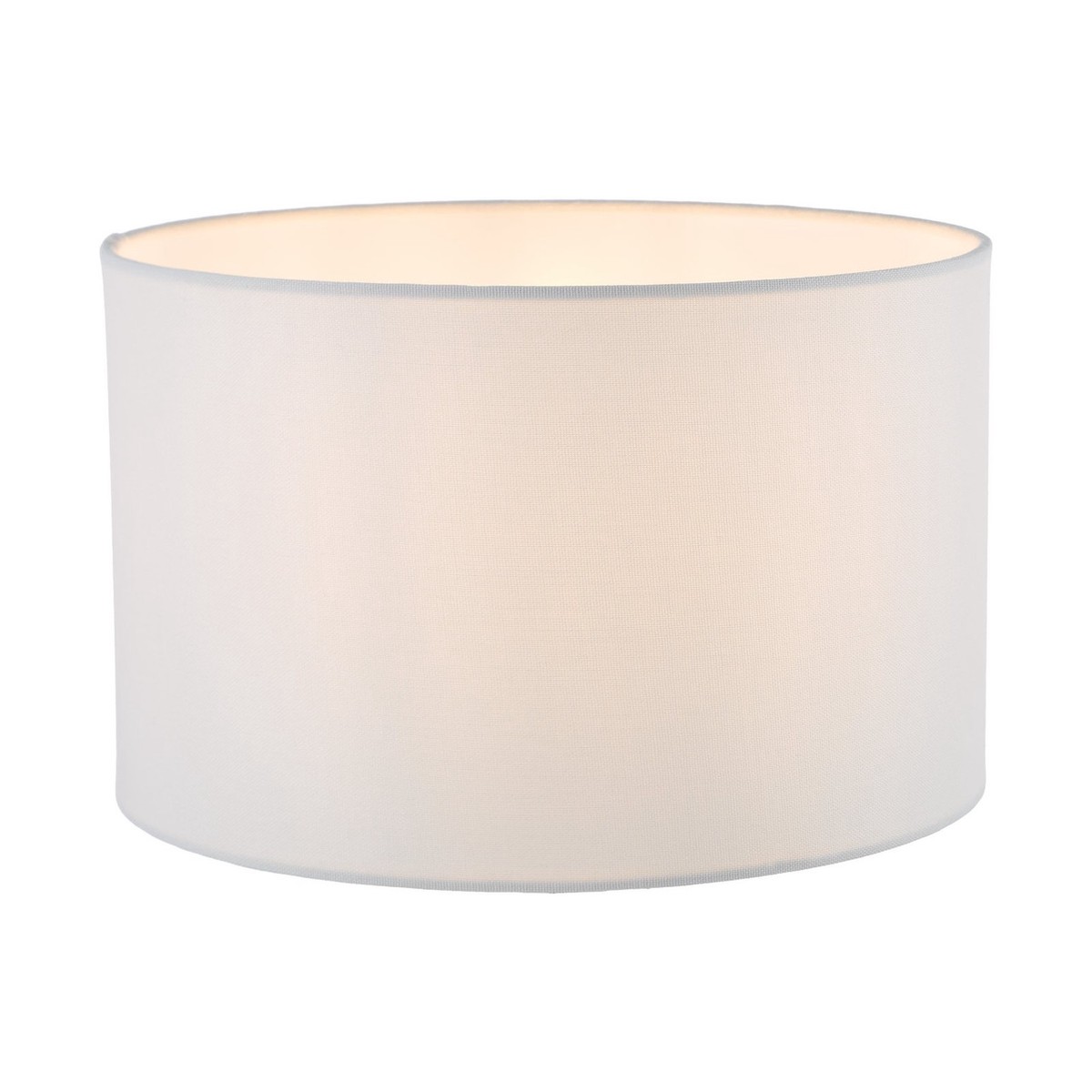 Pyramid White Linen Drum Shade 30cm