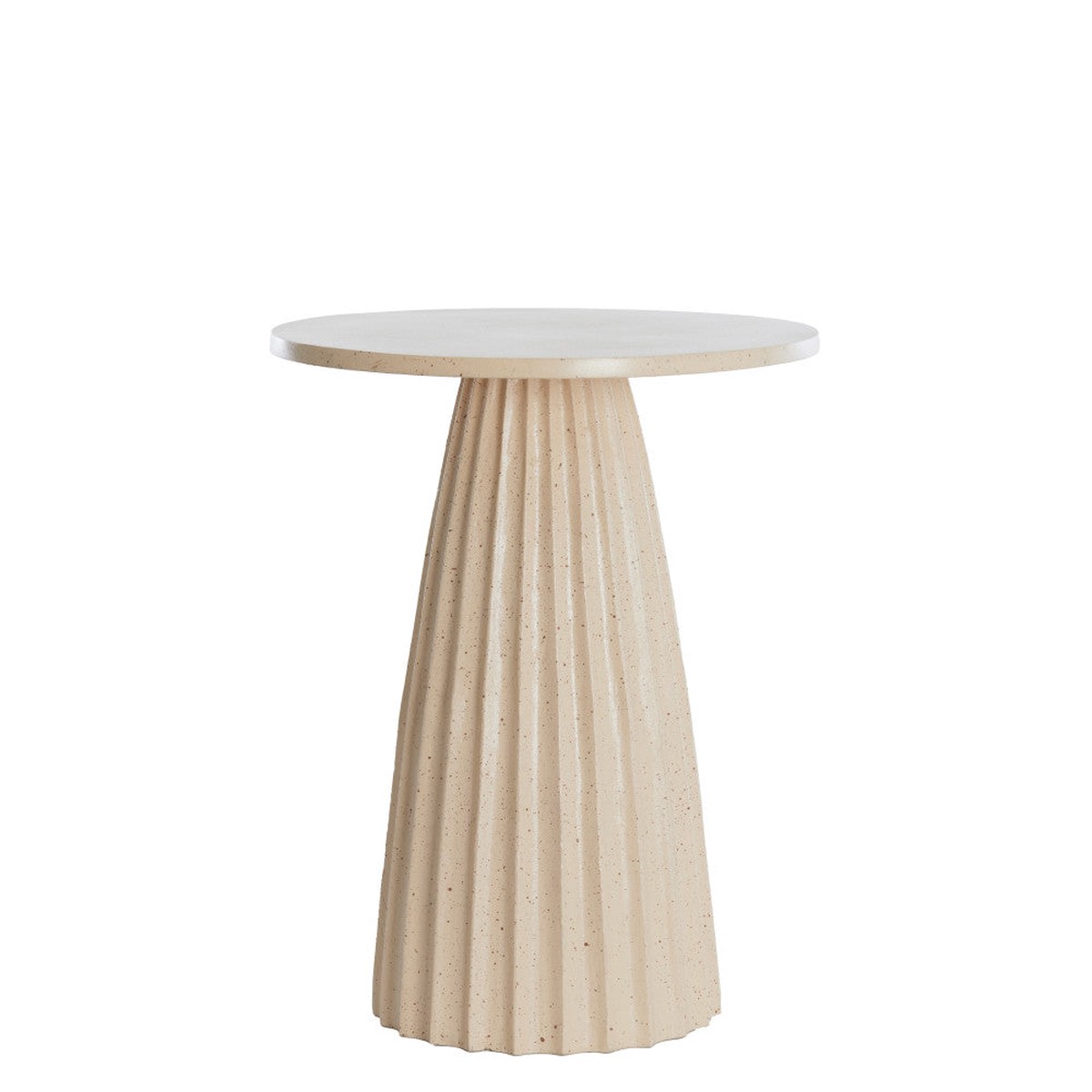 New Arrival Veglia Matt Sand & Light Brown Spotted Side Table